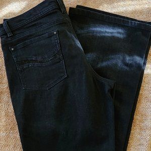 White House Black Market BLACK Jeans - Flare Leg & Sparkle Accent!